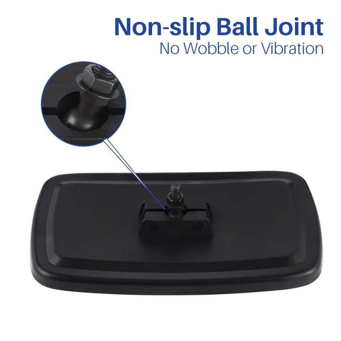 Extra Wide Panoramic Golf Cart Rear View Mirror Delivering Sweet Clarity And Smooth Visibility For Ezgo Club Car Yamaha featuring a non-slip ball joint.