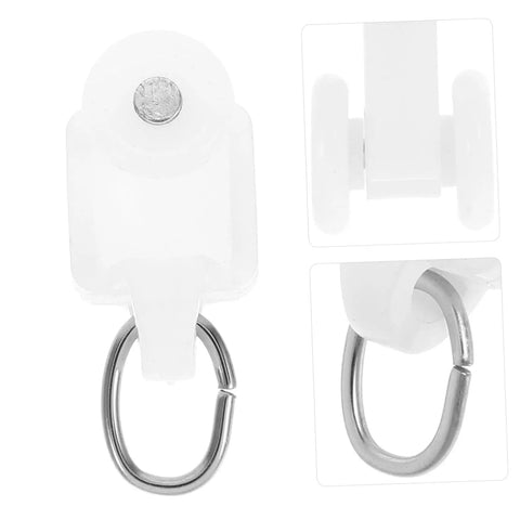 50 Piece Silent Curtain Hooks And Track Rollers Paired With Stainless Connectors Gonna Roll Slick On Worn Rails Straightforward Install For Hefty Windows Keeping Home Interiors Looking Dang Sharp And Totally Stress Free