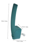 Heavy Duty Industrial Oven Handle For Commercial Baking Equipment, green polymer grip, measures 18cm, perfect for high-heat use.