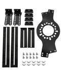 Adjustable 5 Lug Wheel Fitment Simulator Tool Measures Rim Diameter And Width For Smooth Rolling Stock Setup No Sweat Dial In Your Rig Precision Bolt Pattern Checker parts and accessories on a white background.