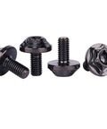 Beefy Titanium M5x10mm Torx Head Bolt T30 Set for Bikes and Motorcycles, 6AL-4V TC4 Grade 5 Titanium Alloy, black finish, 4 bolts