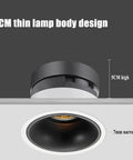 9 Pack Ultra Thin LED Recessed Downlights With Aluminum Housing And Adjustable Eyeball Trim Deliver Straight Up Solid Lighting For 9W 4000K Ceiling Upgrades With Zero Flicker Hassles - 5CM thin lamp body design.