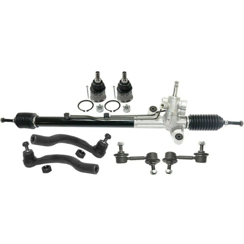 Solid Build Straight Swap No Drama Install For 2004-2008 Acura TSX 2.4L Front Suspension Tie Rod End Kit 7 Piece Set with steering components