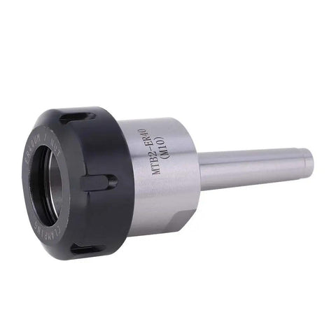 Heavy Duty ER40 Collet Chuck Holder With MT2 Morse Taper Shank For CNC Lathe M10 Clamp Carbon Steel Hardened And Ground