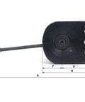 Slick Mini Lathe Ball Turning Attachment For 7X14 And 7X16 with dimensions labeled for easy reference to size and use.