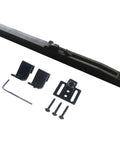 Two Pack Barn Door Soft Close Damper Kit Hole Free Mounting No Drill Quiet Closing Adjustable One Way Damping Buffer Hidden Behind Rail For Quiet Soft Closing SHOUCAN
