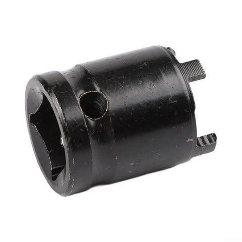 4 Prong Angle Grinder Socket Wrench 18Mm Disc Change Tool With Interlocking Claws, durable black alloy material for nut grip.