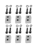 Components of Hydraulic Cutter Set For 16mm And 20mm Steel Bars, Easy Install, Rugged Steel Build, including screws and blocks