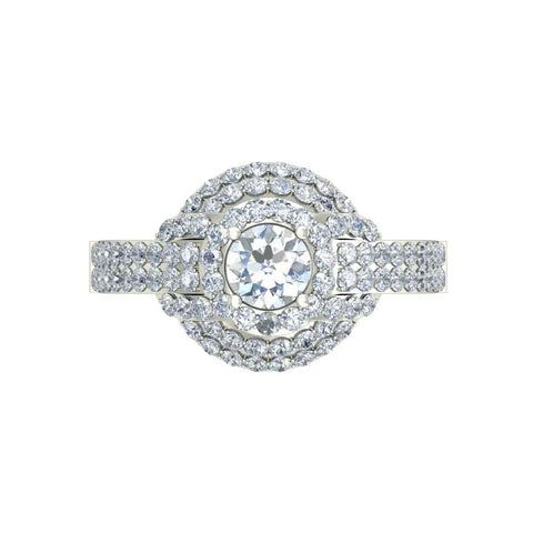 Two Stone Moissanite Ring With Silver Plated Band For Women Dope Sparkle Jewelry Gift Idea For Her Everyday Wear That Shines Like Real Diamond