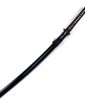 Unsharpened Carbon Steel Iaito Practice Katana Sword With Musashi Ring Tsuba, 41 Inch Overall Length, Full Tang Blade