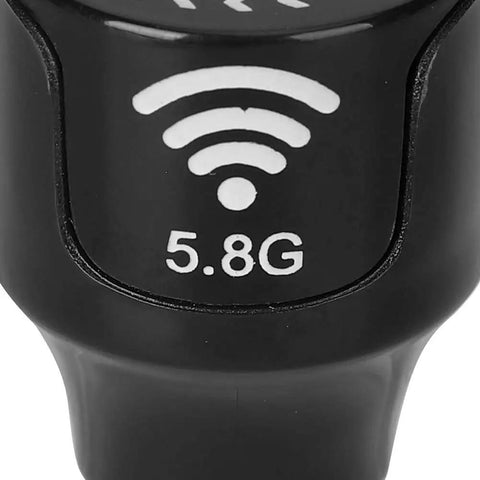 Close-up of High Gain 3dBi LHCP 5.8GHz RC Antenna Black With Inner Hole For FPV Racing Drones And Drone Racing Enthusiasts, Easy Install