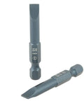Top Tier Slotted Screwdriver Bits Set With 10 Pieces Featuring Tough S2 Alloy Steel, Magnetic Hold, And 1/4 Inch Hex Shank Perfect For Heavy Duty Drilling And Pro Tool Kits. Two slotted S2 steel bits with 1/4 inch hex shank