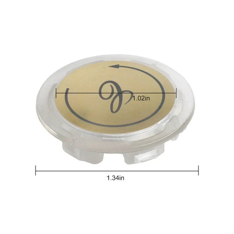 Upgrade Your Bathroom With These Stylish UrbanHui Acrylic Chrome Faucet Handle Cap Index Buttons. This 8 Piece Kit Includes Clear Hot Cold Indicators And Double Handle Sink Shower Knob Markers For Kitchen And Bathrooms, Featuring Precise 34 Inch Fit.. clear acrylic faucet index button, 1.34 in outer diameter, hot marker