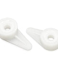 Two Pack Filter Plate Nut Replacement For Ridgid And Craftsman Wet Dry Vac 83872 shown in white plastic, durable set for shop vacs.