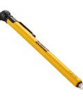 Low Pressure Pencil Tire Gauge 0-20 PSI for Turf Equipment ATVs and UTVs, compact handheld yellow tool with clip