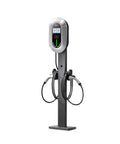 Heavy Duty Level 3 DC Fast EV Charging Station For Truck Parks And Commercial Job Sites With High Power Dispenser And No Sweat Plug In Setup For Fleet Operators Ready For Long Haul Routes, steel with dual nozzles.