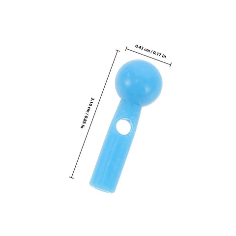 Super Easy Umbrella Repair Beads Kit with 40 Plastic Tail Tips And End Caps For Quick Folding Fix On Rain Or Sun Parasols For Snag Free Grip blue plastic tip, 2.16 cm
