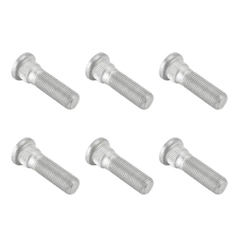 Premium Front Wheel Stud Kit For Nissan Patrol GQ Y60 GU Y61 and MQ Models, Heavy Duty Replacement Hardware Matches Part 40222C6000 For A Reliable And Safe Ride Every Day six silver steel wheel studs
