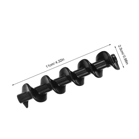 Spiral Shaft Replacement Kit For Chocolate Fountain 4pcs Feed Rods For Home And Small Business Fondue Machines, 11cm black plastic auger