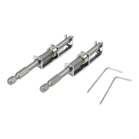 Super Cool Spring Loaded Screwdriver Bit Extension With Non Magnetic Grip For Slotted And Phillips Torx Bits In Silver. Two metal adapters and hex keys