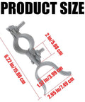 Chain Link Gate Fork Latch With Padlock Hole, Galvanized Fence Latch dimensions in inches and centimeters