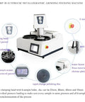 Automatic Metallographic Grinder Polisher Benchtop Machine For Pro Grade Specimen Prep with control panel and polishing head