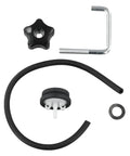 Heavy Duty Snow Blower Handle Kit Replacing 114-3779 108-4887 107-3844 Lock With Ergonomic Grip Knobs For Easy Install And Tough Winter Grind, black handle parts