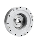 SHF 20 III Strain Wave Gear Reducer for automation stepper motor, compact heavy duty lightweight gearbox, side view angle