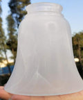 Ceiling Fan Light Covers Bell Shaped Frosted Milky Scavo Glass Alabaster Shades Replacement Globes Pack Of Four Standard Two
