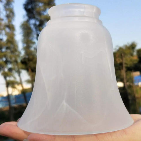 Ceiling Fan Light Covers Bell Shaped Frosted Milky Scavo Glass Alabaster Shades Replacement Globes Pack Of Four Standard Two