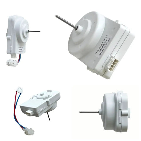 Condenser Fan Motor Replacement For Frigidaire Electrolux Units, 115V 60Hz 3.1W, One Eighth Inch Shaft, 4 Pin, Includes Adapter Cord