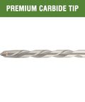 HLOFIZI masonry drill bit, 7/16 in x 6 in, carbide-tipped, side view