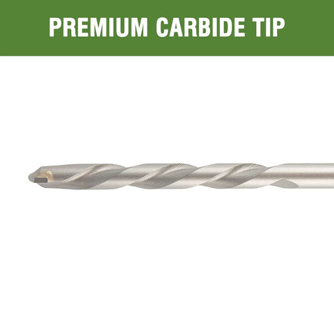 HLOFIZI masonry drill bit, 7/16 in x 6 in, carbide-tipped, side view