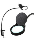Clip On Magnifying Lamp With 3X 10X Loupes 8X15X Flexible Gooseneck LED Lighted Desk Loupe for PCB Inspection Beauty Dentistry Crafting