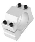 Heavy Duty Spindle Motor Mount Bracket Clamp Cast Aluminum Sturdy Upgrade For Cnc Engraving Machine 52Mm side view with screws