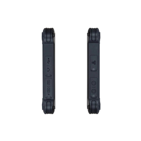 Rock Solid 10 1 Inch Industrial Rugged Tablet With Android 11 Os And IP67 Waterproof Rating side view showcasing durability and buttons.