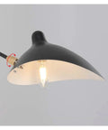 Slick Adjustable Double Head Wall Sconce Lamp In Modern Black Finish With Swivel Pole Design For Cozy Bedroom Reading Vibes And Chic Home Decor Upgrades, featuring a detailed close-up of the black lampshade and adjustable arm.