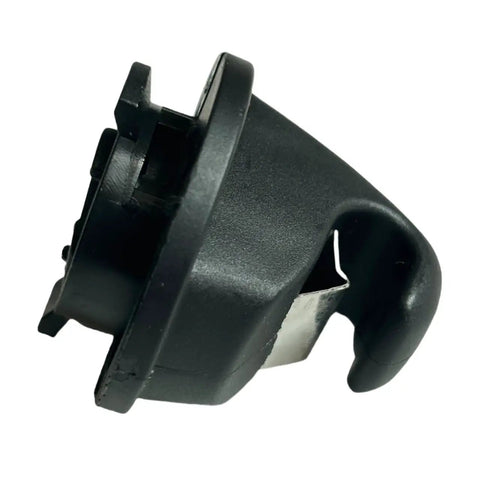 Side view of black Sun Visor Hook Clip Bracket For Volkswagen Atlas Tiguan Passat And ID5 Interior Repair Replacement