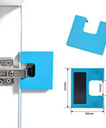 Hinge Mate Adjustable Door Hinge Jig With Magnetic Locking for quick tool-free installation and precise alignment on cabinet hardware.