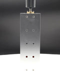 Rock Solid 100MM Aluminum Engraving Machine Vise With Lock Tight Jaw Fixture And M5 Bolt Kit showing vertical side view with grip knob.