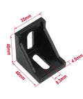 4040 Aluminum Extrusion Corner Bracket Right Angle With Screws for 8mm Slot 4040 Series T Slot Framing Connector for 40x40mm Profiles