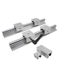 Smash Through Precision Projects With High Grade SBR25 Linear Guide Rails And Slider Blocks For 3D Printers And CNC Tools Smooth Zero Stick Slip Action 750 Millimeter Kits, SBR25 steel rail blocks