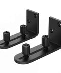 Sliding Barn Door Floor Guides Adjustable Stay Roller Hardware Kit Set of 2 with Smooth Ball Bearings and Flat Bottom Design