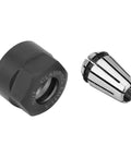 Premium ER11 Chuck Collets And Nuts Kit For CNC Milling Machines High Durability Spring Steel Parts with nut and collet shown.