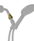 Brushed Gold Solid Brass Shower Head Swivel Ball Adapter With Adjustable Shower Arm Extension, Heavy Duty Brass Shower Connector Ball Joint For No Fuss Leak Free Bathroom Upgrades on shower arm