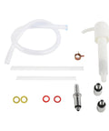 Lower Unit Gear Lube Pump For Boat Outboard Motors With Twenty Eight Millimeter Cap And Standard Quart Bottle Three Eighth Inch Swivel Adapter