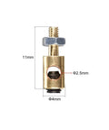 RC Airplane Push Rod Linkage Stoppers Kit With 4mm Body And 2.5mm Hole, 11mm Length Copper Connectors, shown with dimensions