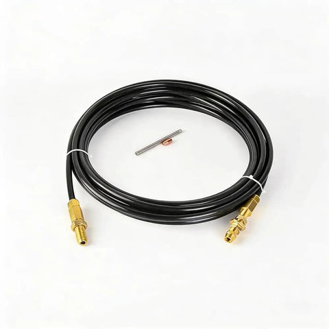 Pro Grade Laser Welding Wire Feed Pipe For SUP Handheld Welding Head, Flexible Graphite Aluminum Hose 08-16mm with connectors