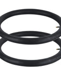 24 Inch Bike Inner Tube Fits 24x2.10 To 2.40, Schrader Valve 35mm, Pack Of 2, Road-Ready Butyl Rubber, displayed in a stack