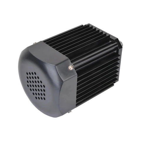 Top Shelf 1100W Brushless Motor Servo Assembly 220V Heavy Duty Electric Drivetrain component with cooling fins for RC use.
